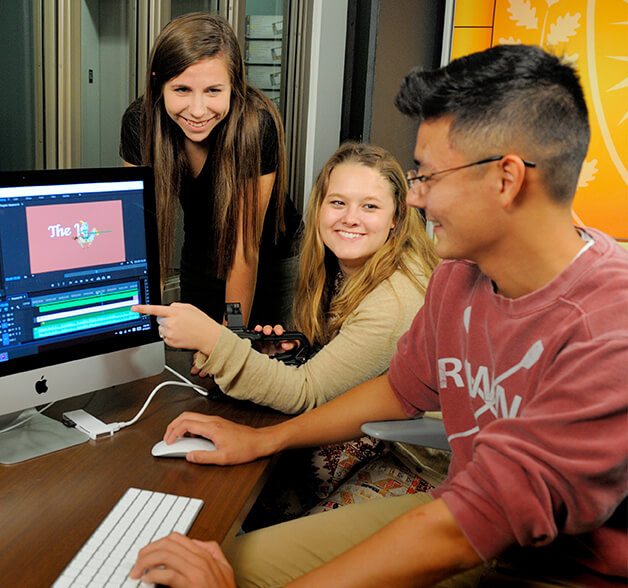 Students work together on a project